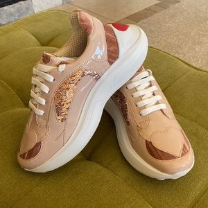Love Moschino Sequin Patent Sneaker